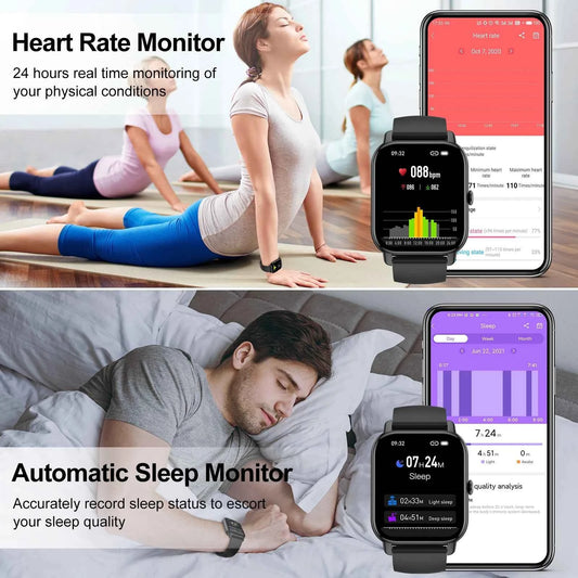 Smart Watch, 1.85" Sports Watch Waterproof Fitness Activity Tracker