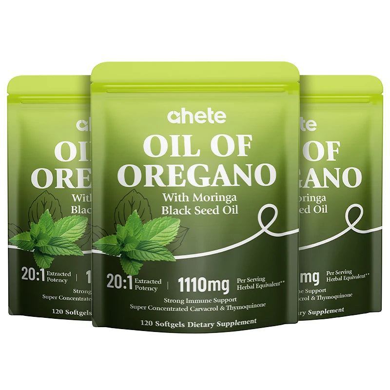 Oil of Oregano with Moringa Black Seed Oil Softgels