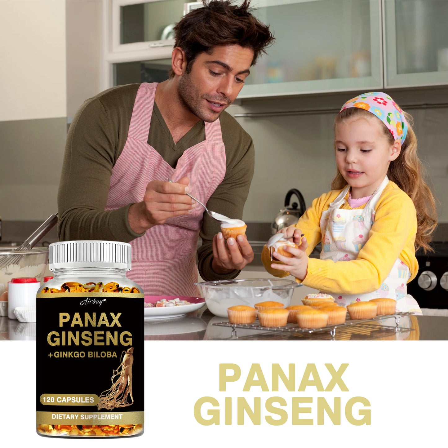 Panax Ginseng + Ginkgo Biloba - 120 Capsules