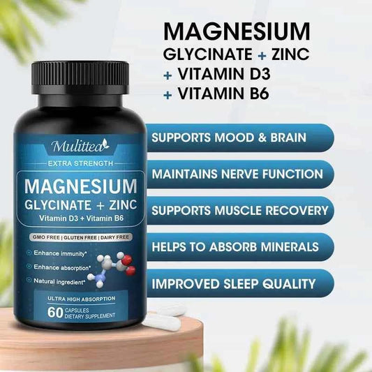 Mulittea 500mg Glycine Magnesium with Zinc