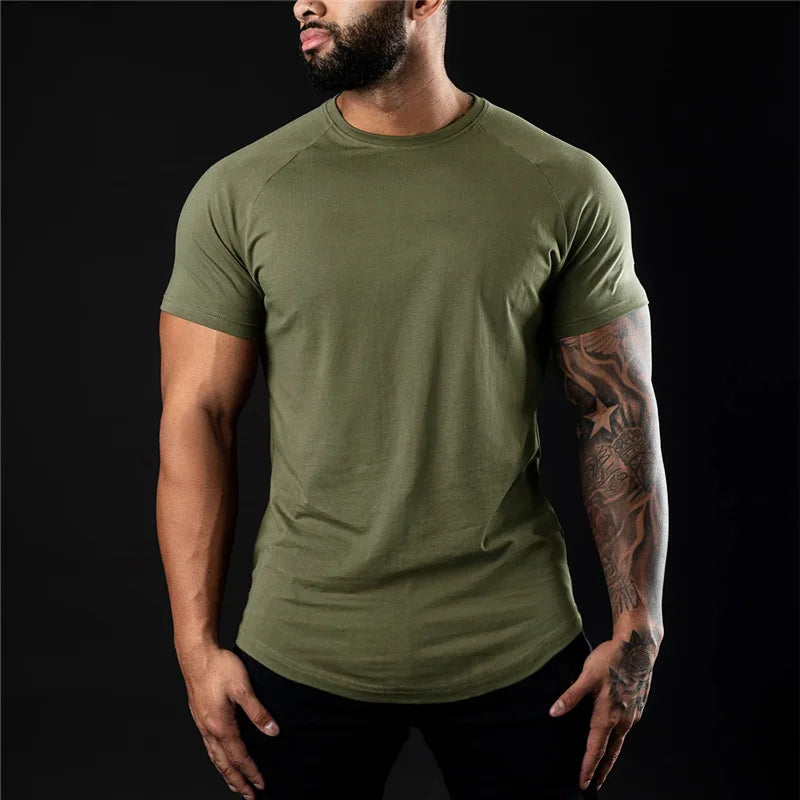 Plain Gym T-shirt Men