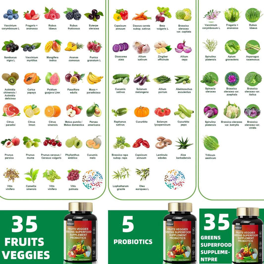 Fruits and Veggies Supplement Reds & Green Superfood