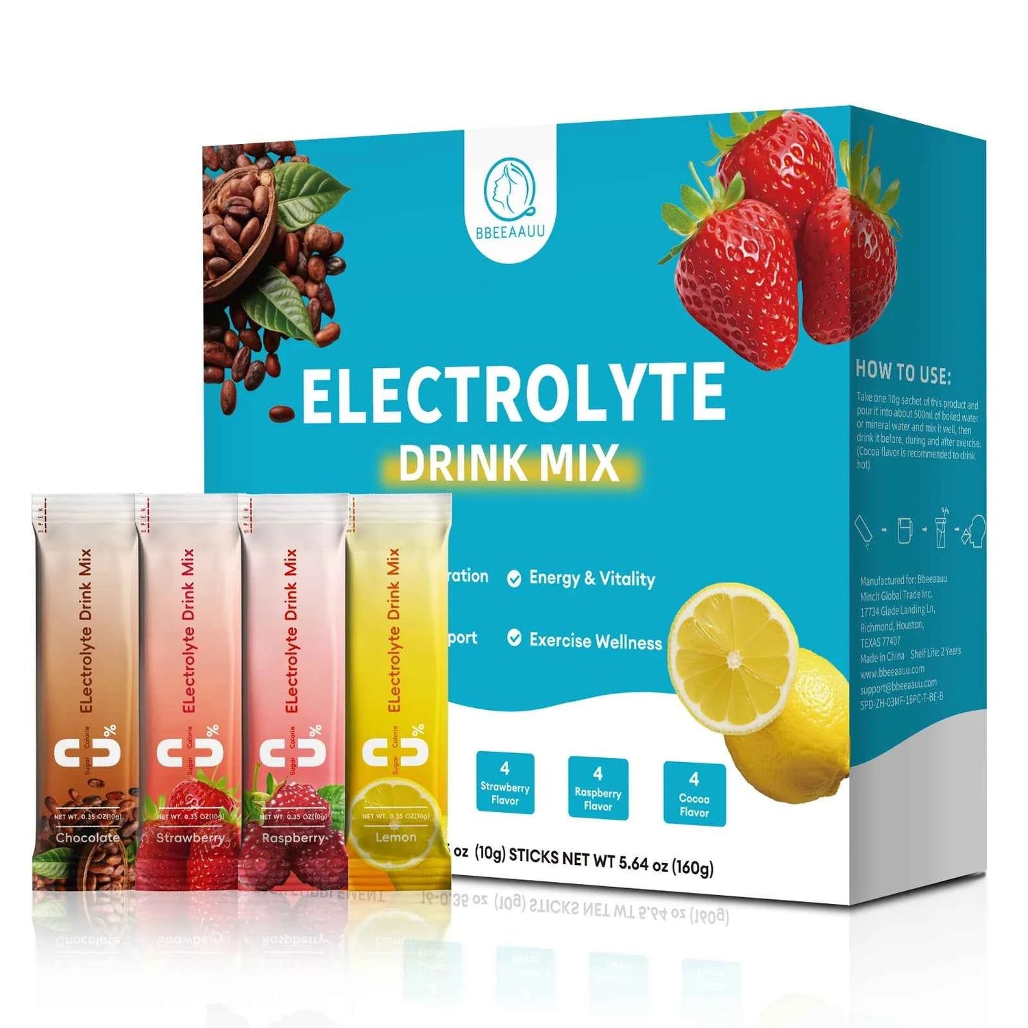 Electrolyte Powder Sugar Free & 0 Calories Mixture