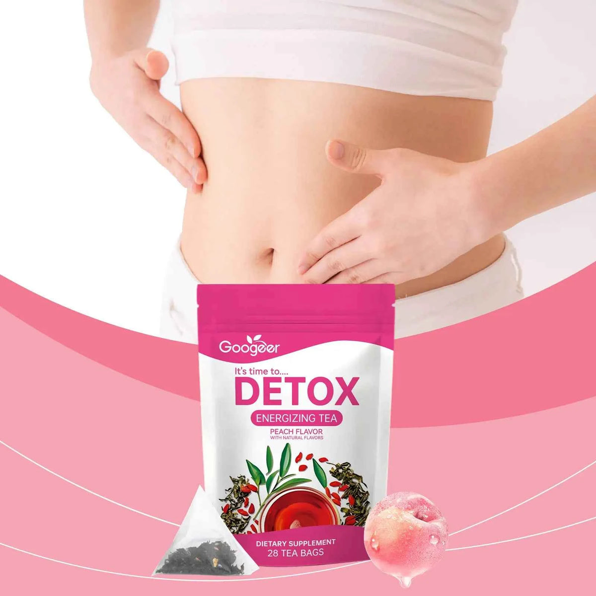 Googeer 28pcs Herbal Detox Weight Loss Tea