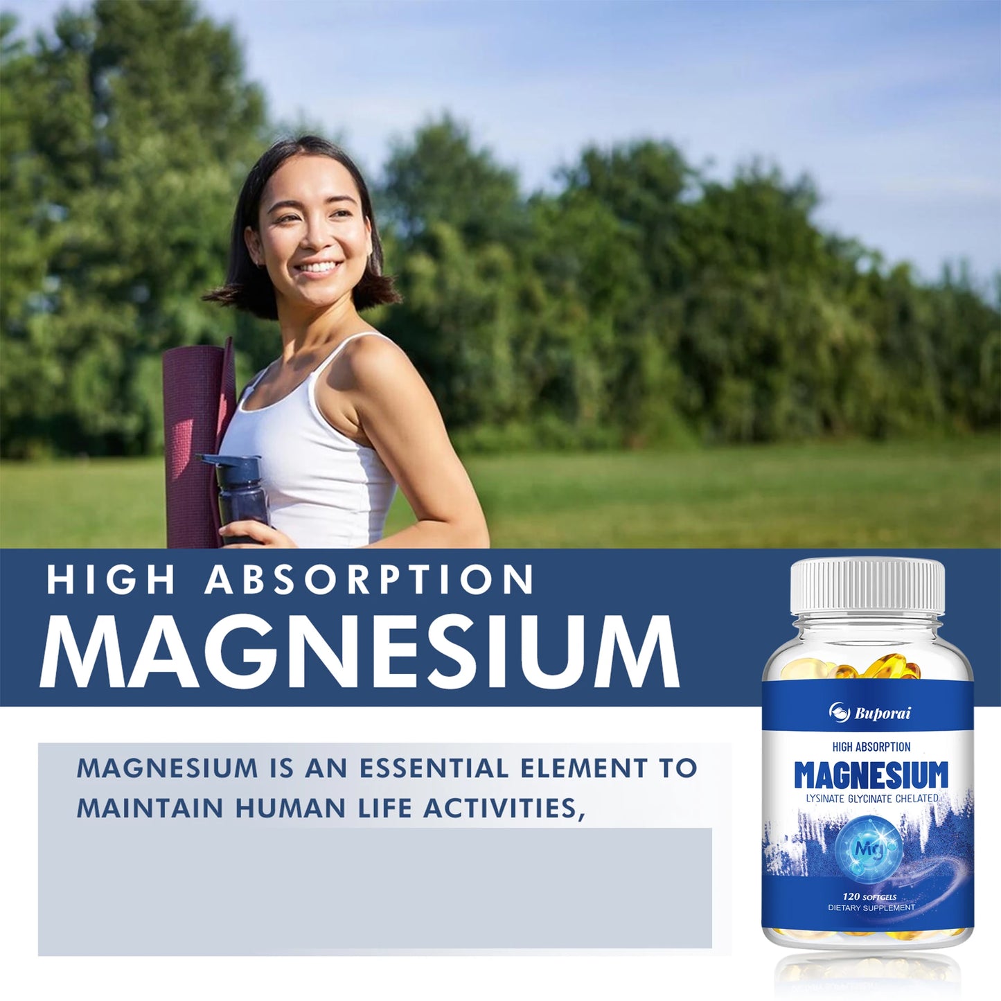 Magnesium Glycinate -120 Capsules