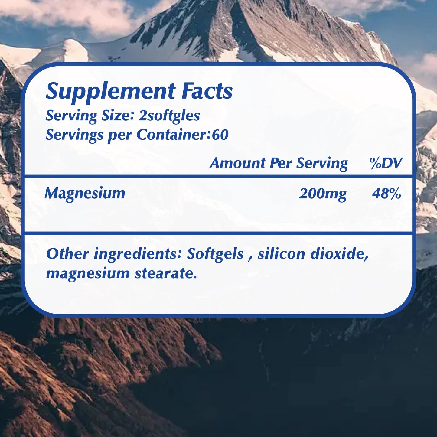Magnesium Glycinate -120 Capsules