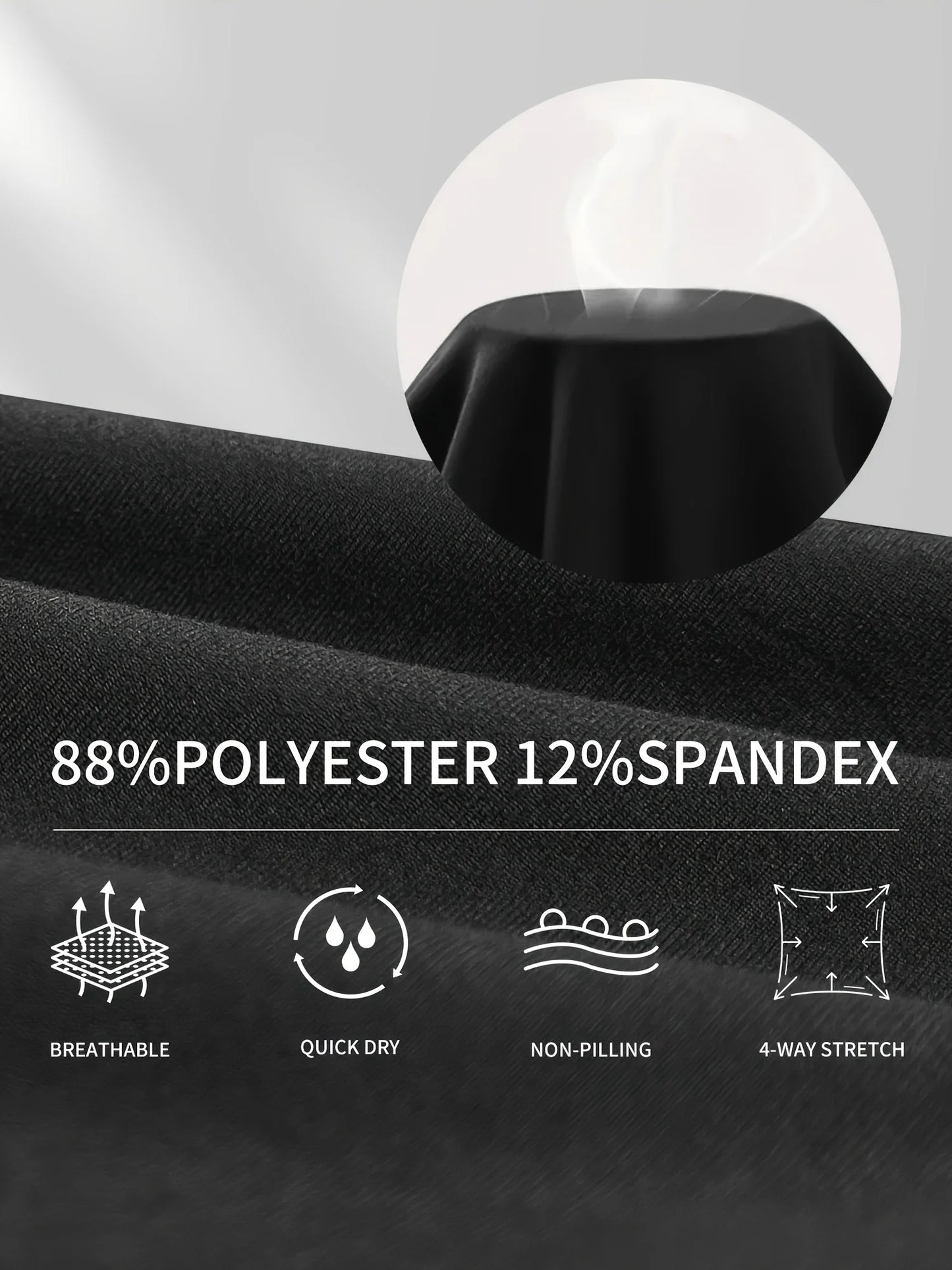 1PC Women’s Plus Size High-Waisted Black Yoga Leggings,