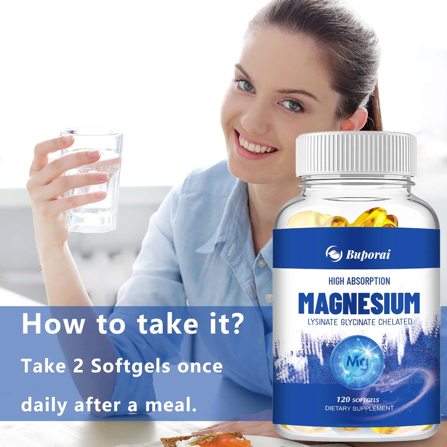 Magnesium Glycinate -120 Capsules