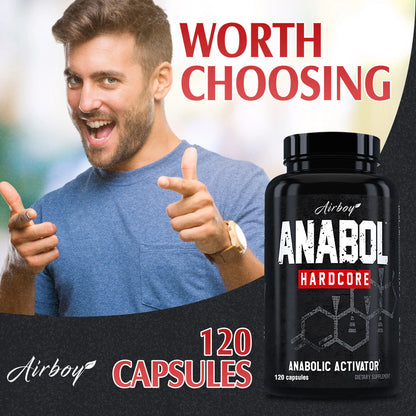 Anabol Hardcore Supplement  Build Lean, Firm, High-quality Muscle,