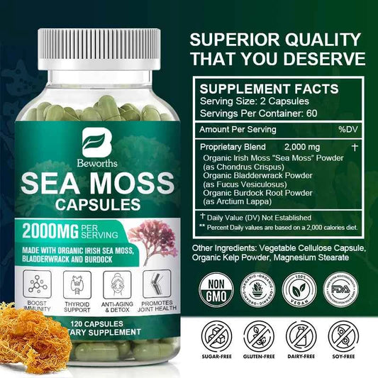 BEWORTHS Organic Sea Moss Pill
