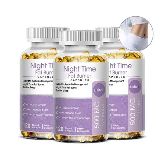 Nighttime Fat Burner, Boosts Metabolism, Weight Management, Improves Sleep