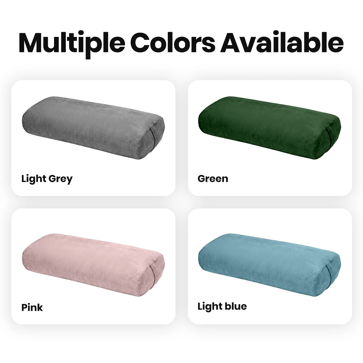 Yoga Bolster Pillow Round Cylinder Meditation Cushion