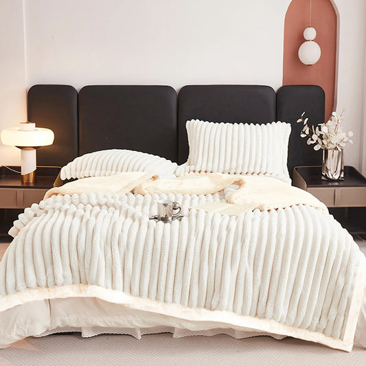 1pc Weighted Sherpa Fleece Blanket