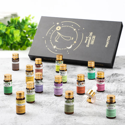 PHATOIL 15PCS Aromatherapy Essential Oil Set For Diffuser