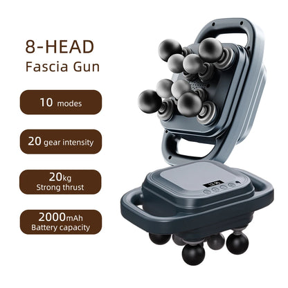 16-Head Fascia Gun High-Frequency Vibration Body Massage Gun