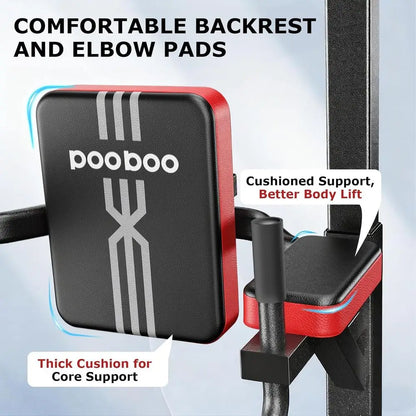Multi-Functional Adjustable Home Gym Pull-Up Bar with Elastic Resistance Bands