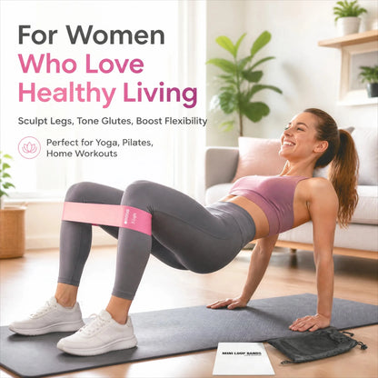 TPE Resistance Bands Set – 5 Levels Non-Slip Booty Exercise Bands