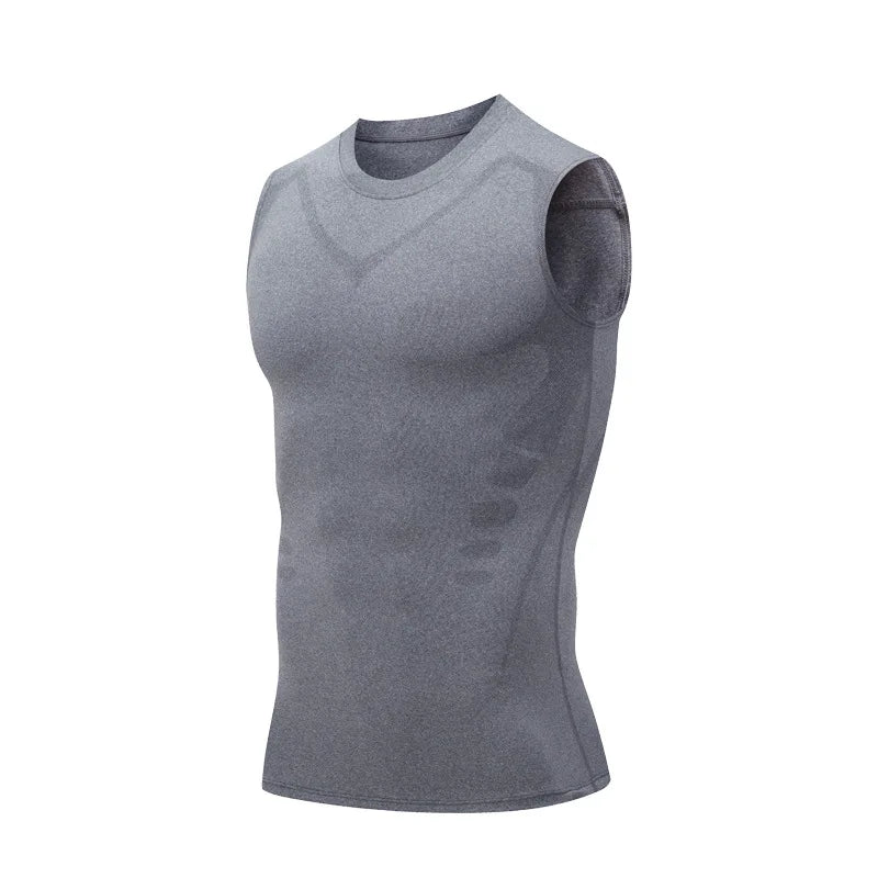 Mans Compression Tank Top Men Gym Shirt Sleeveless