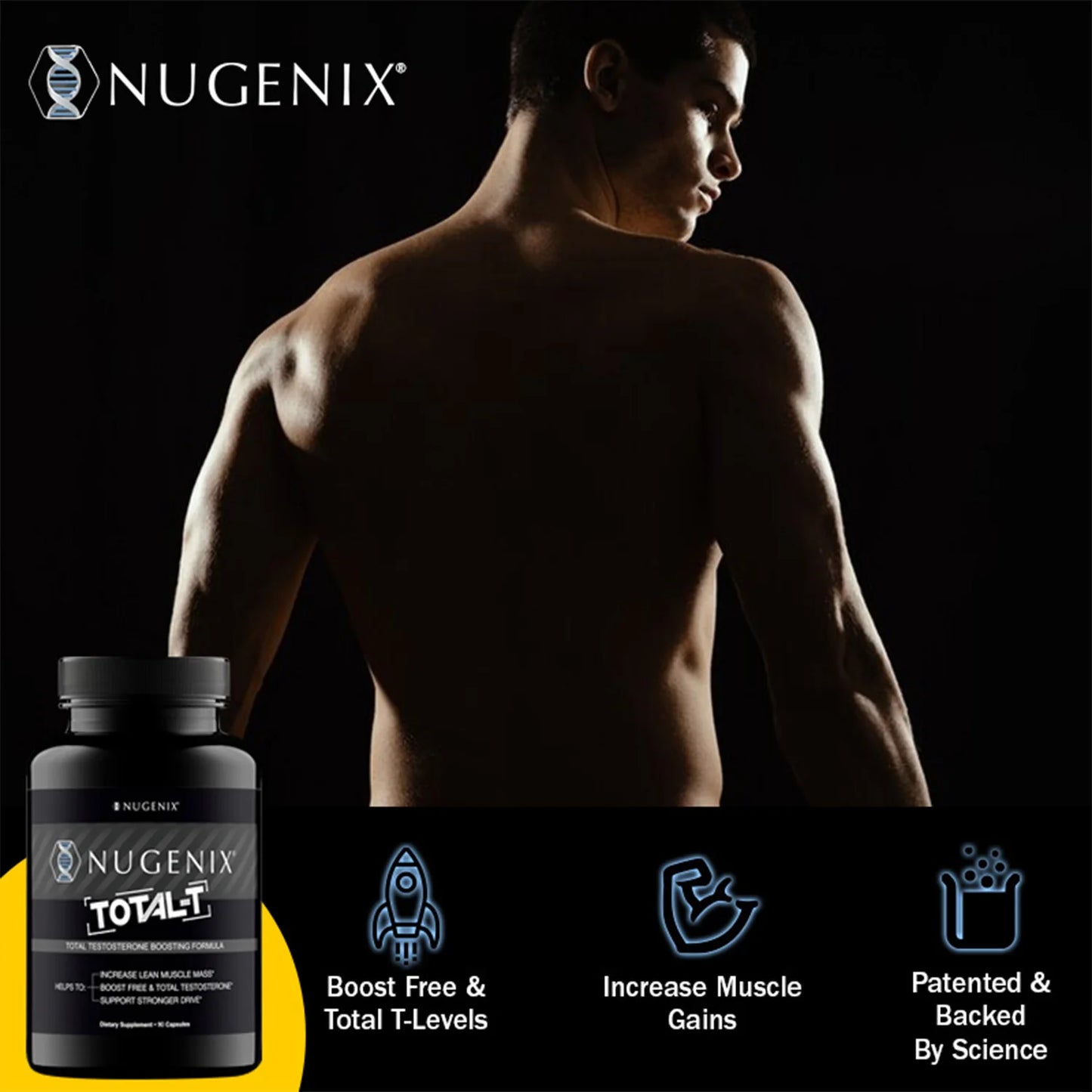 TOTAL-T - Improve Muscle Strength & Growth, Testosterone Booster Supplement