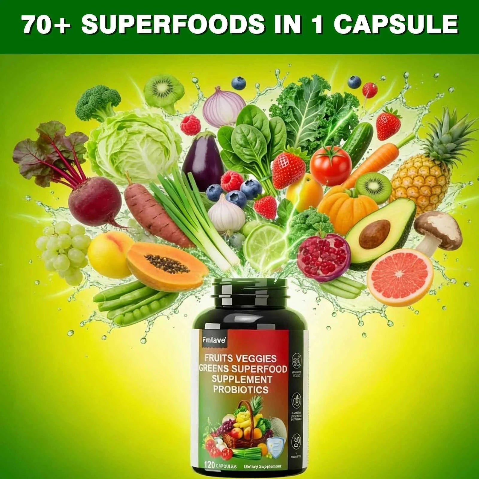 Fruits and Veggies Supplement Reds & Green Superfood