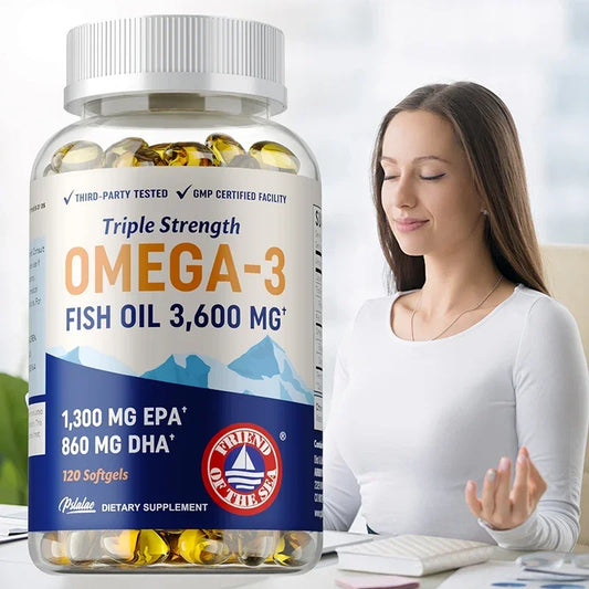 Omega 3 Fish Oil Supplement - 120 Capsules