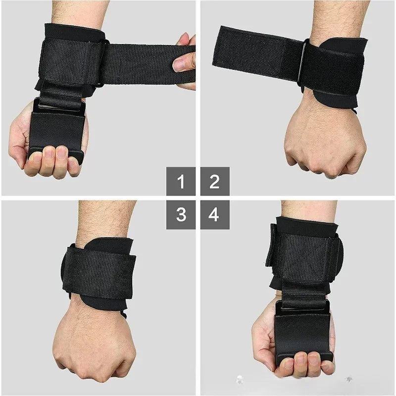1/2PC Non-Slip Weight Lifting Hooks