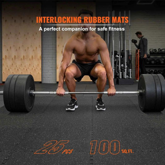 25/12/6 PCS 1/2 in Thick Gym Floor Mats