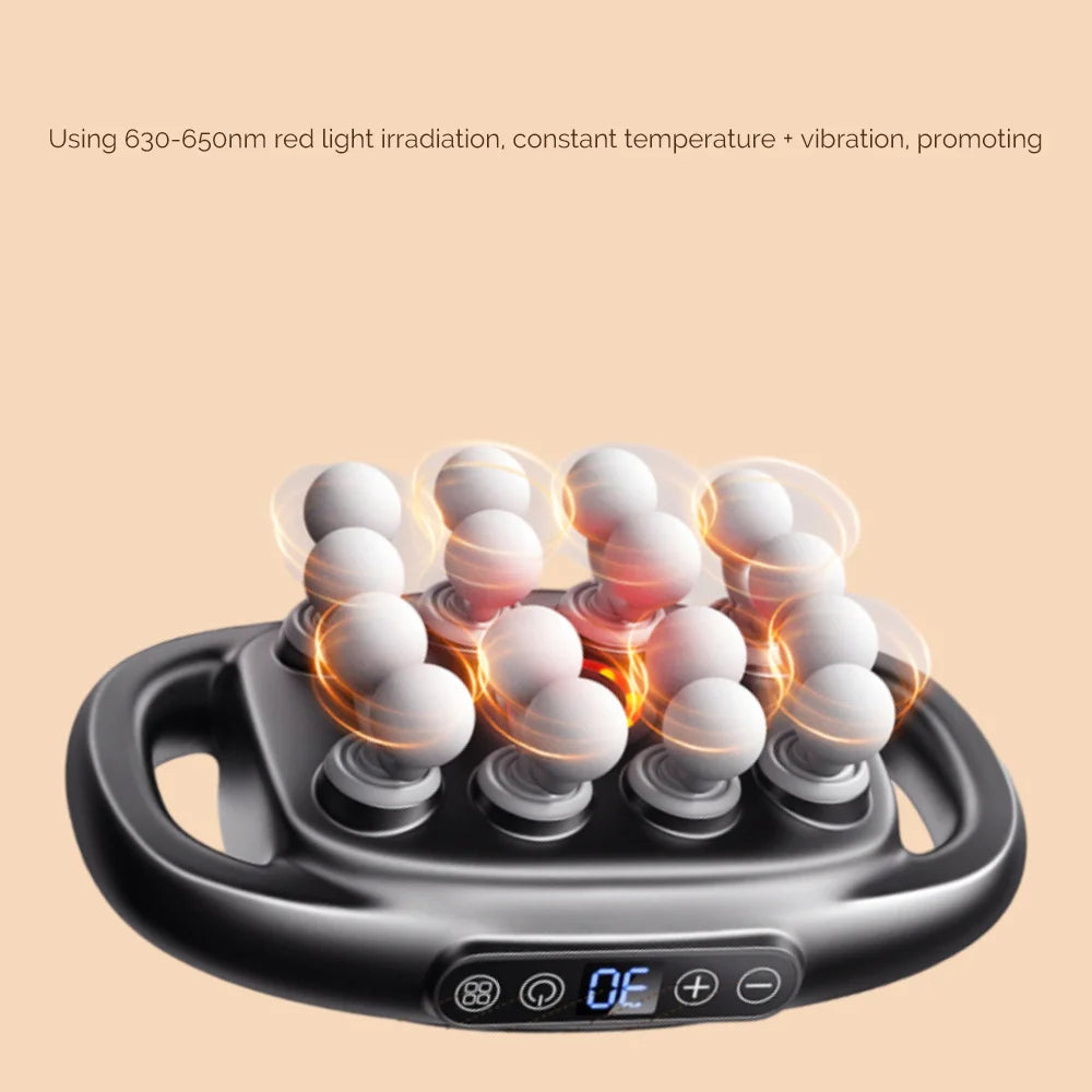 16-Head Fascia Gun High-Frequency Vibration Body Massage Gun
