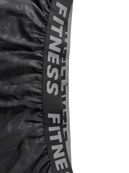 Men's  Bull Print Sports Shorts 3-Piece Set
