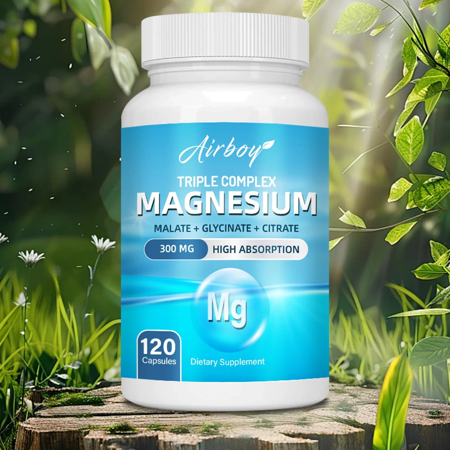Triple Magnesium Complex - Bone, Muscle & Heart Health Supplement, Sleep Support, Stress Relief, Muscle Relaxation
