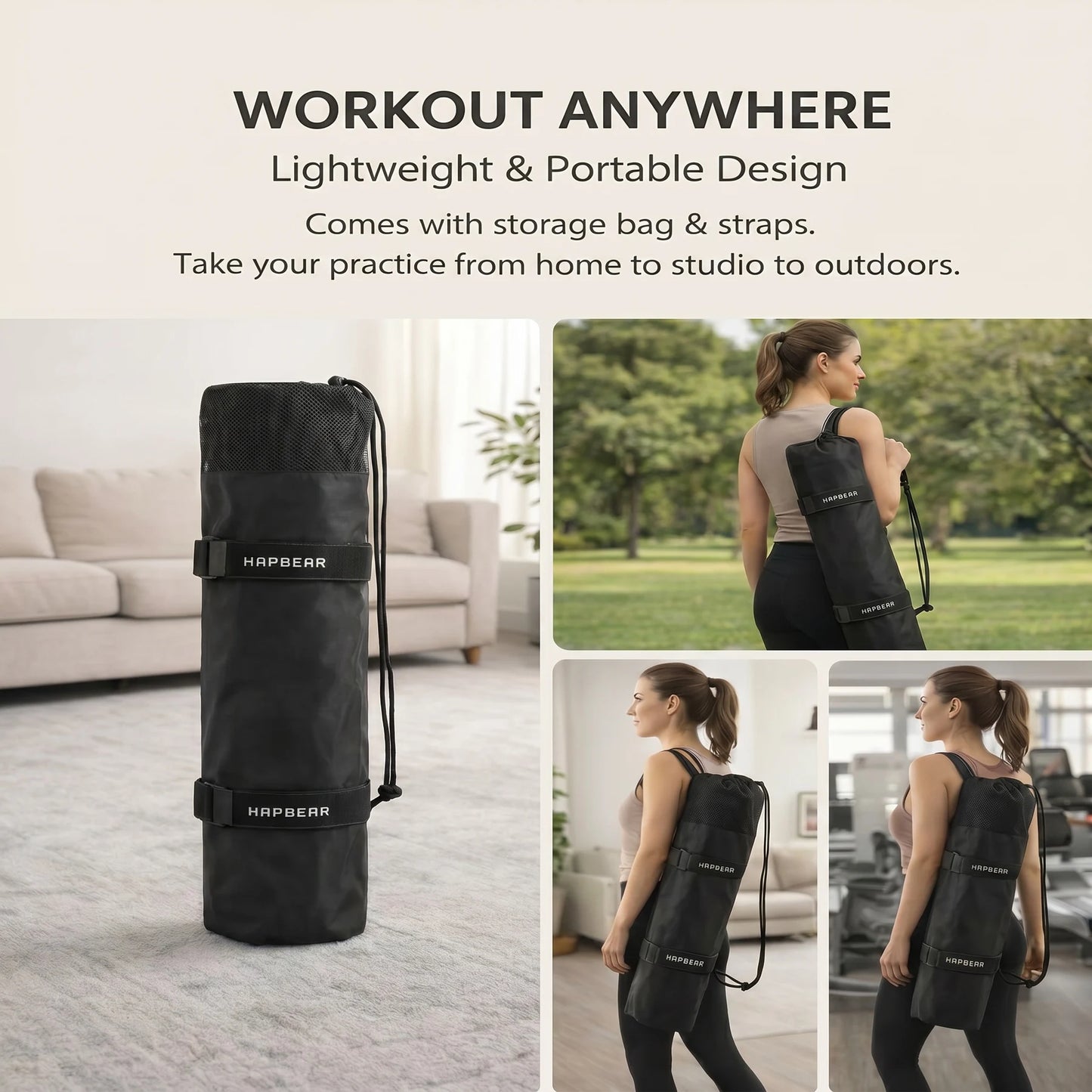 HAPBEAR Extra Large Yoga Mat