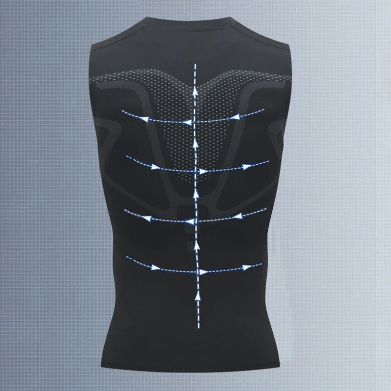 Mans Compression Tank Top Men Gym Shirt Sleeveless