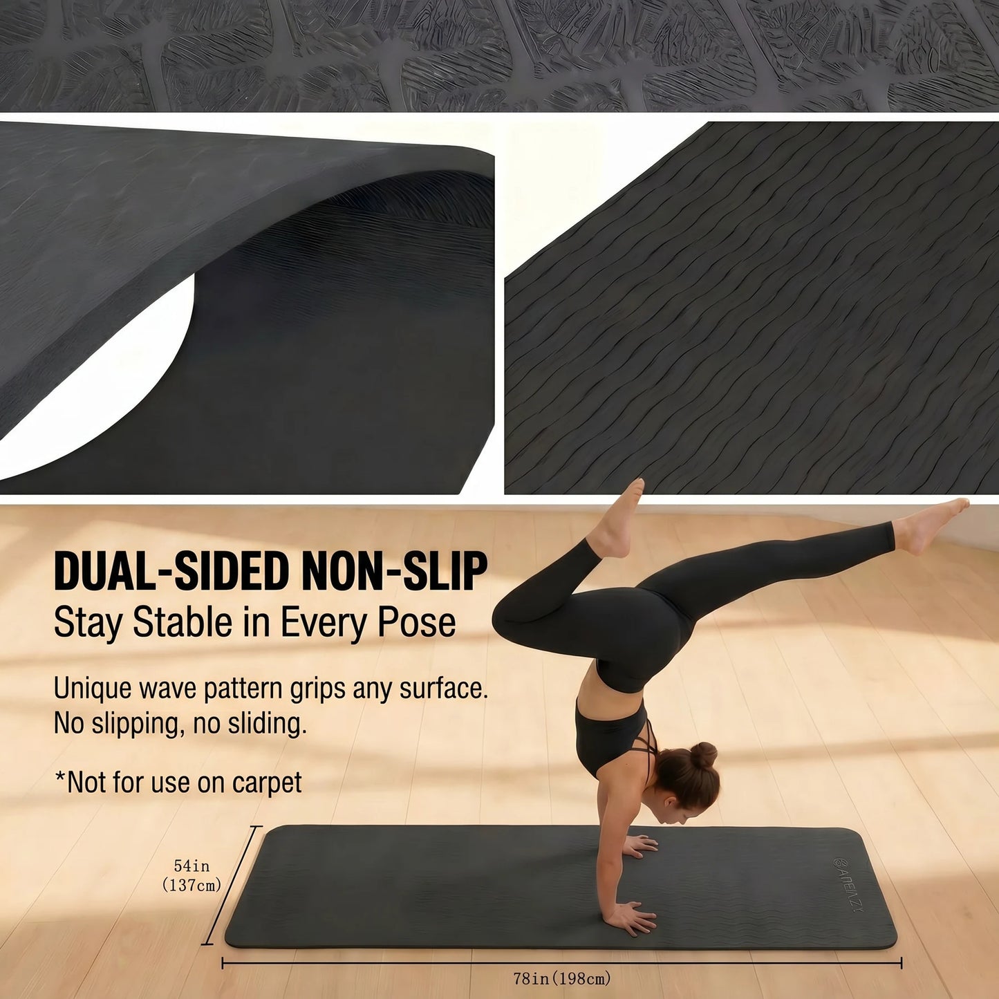 HAPBEAR Extra Large Yoga Mat