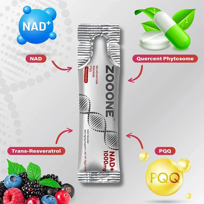 NAD+ Berry Flavored Drink Mix for Anti-Aging