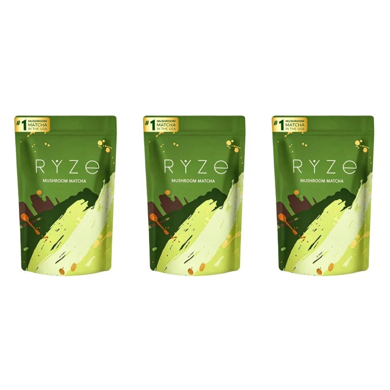Mushroom Matcha Powder Organic with 6 Adaptogenic Mushroom Blend Matcha and Blue Spirulina