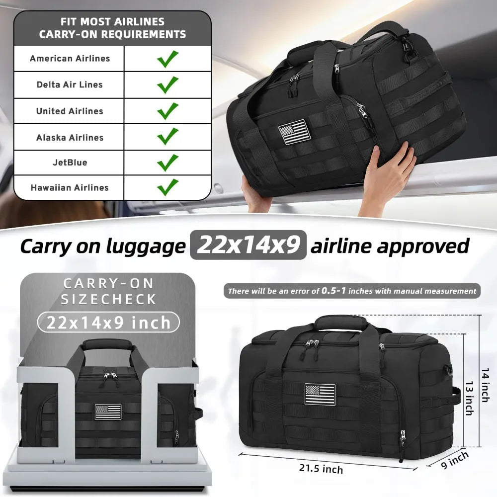 Tactical Gym Bag, 3-in-1 Sports Bag