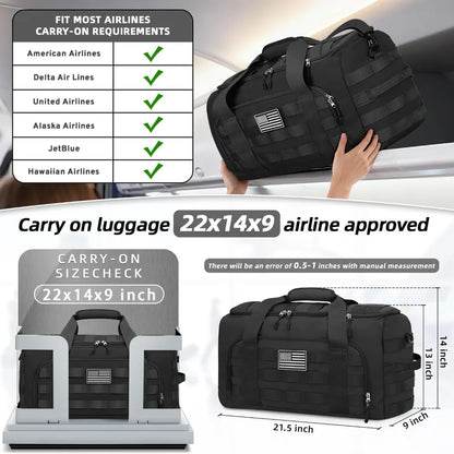 Tactical Gym Bag, 3-in-1 Sports Bag