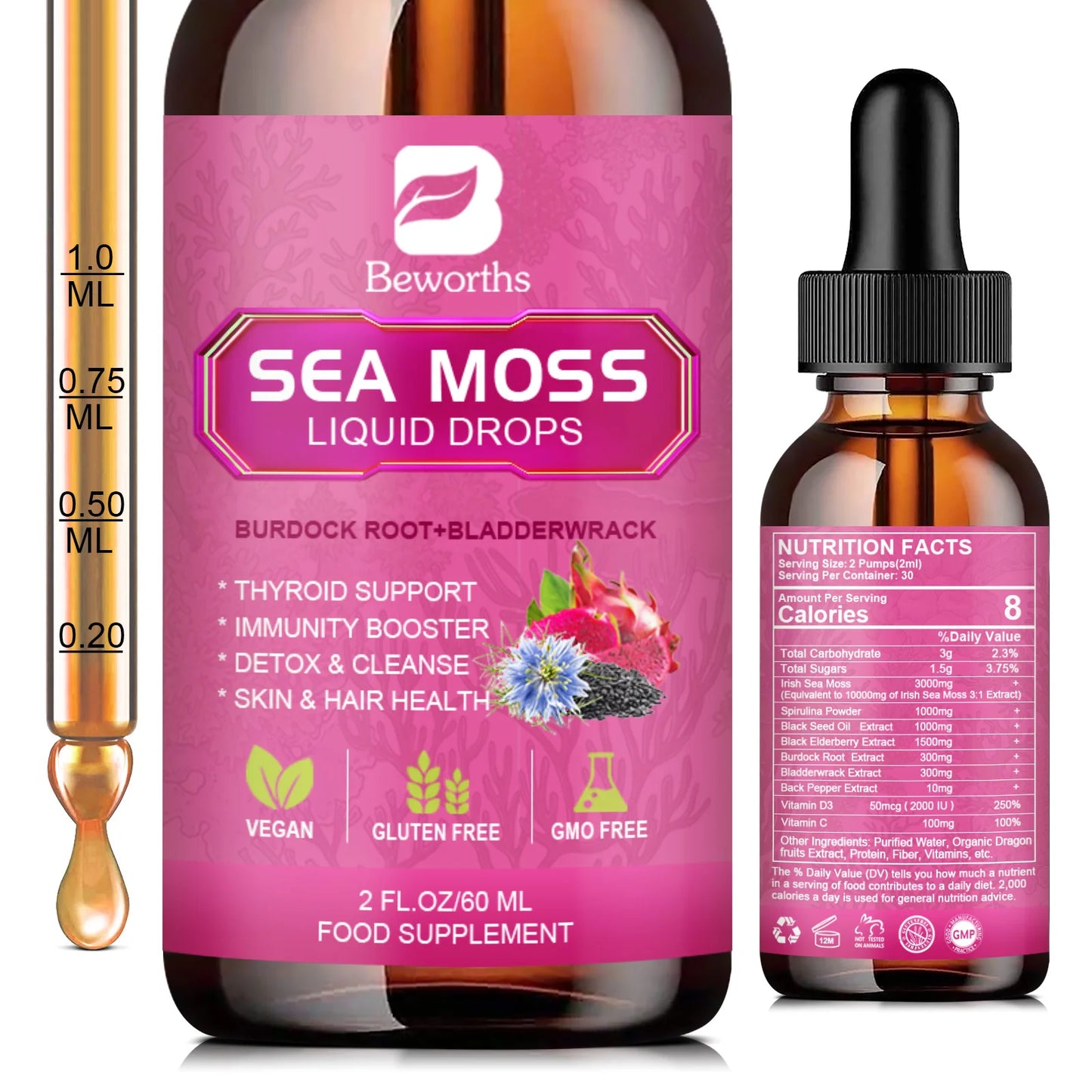 BEWORTHS Seamoss Liquid Drop