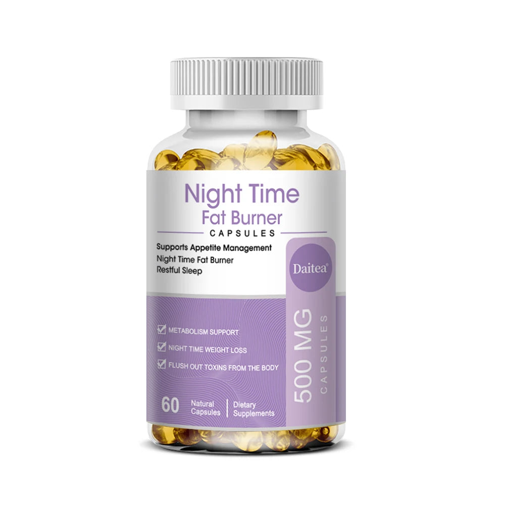 Nighttime Fat Burner, Boosts Metabolism, Weight Management, Improves Sleep