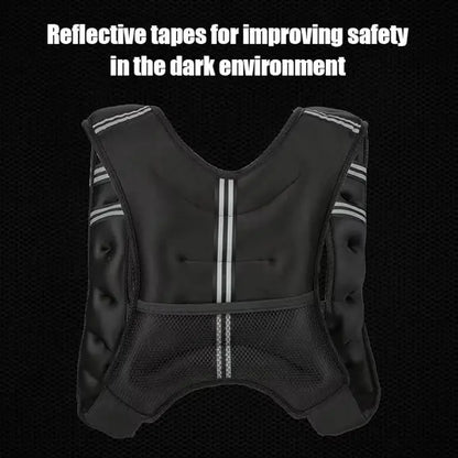 Weighted Vest for Men Women, 12 -30 Lbs Weights Included, Workout Equipment Strength for Training Workout, Jogging, Cardio, Walk