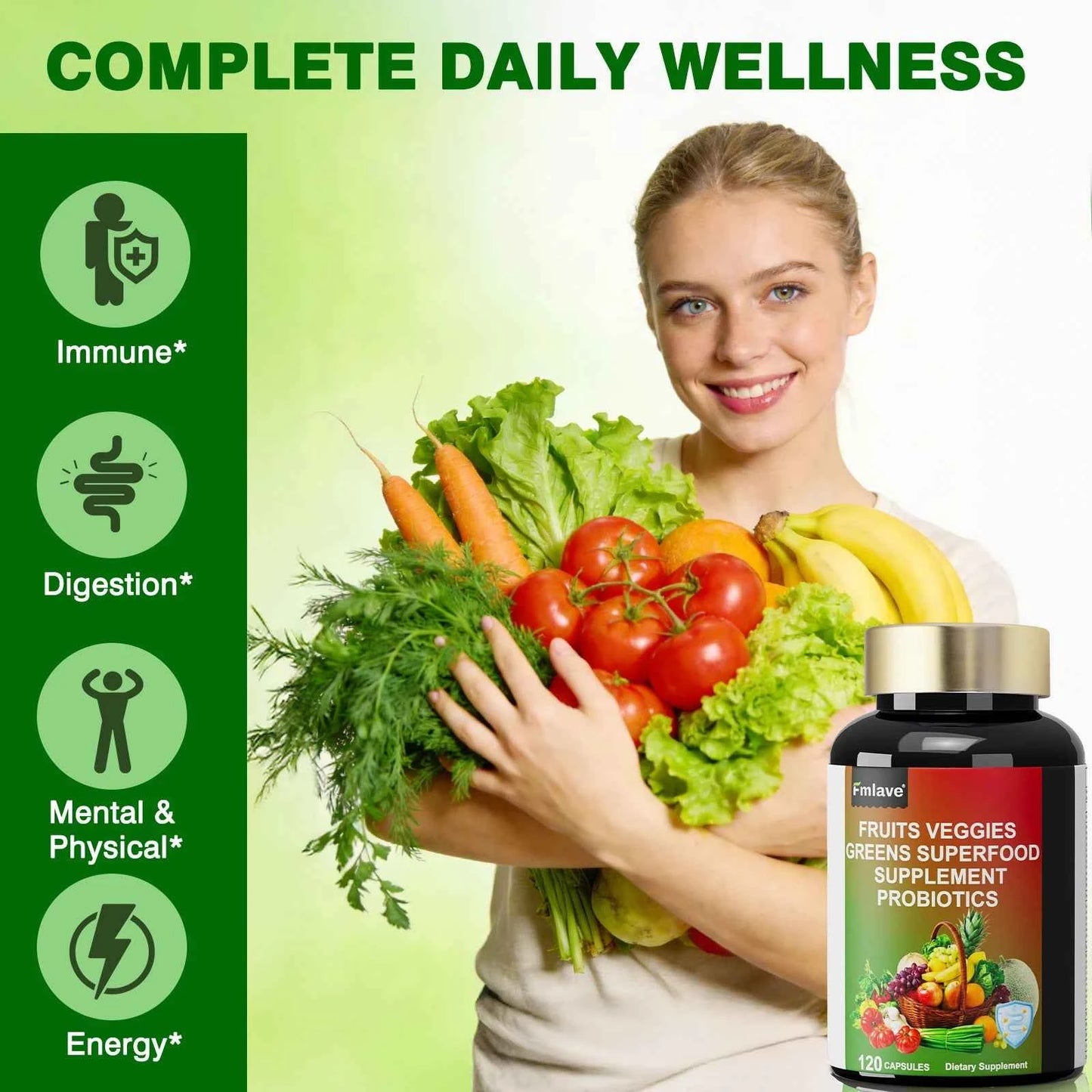 Fruits and Veggies Supplement Reds & Green Superfood