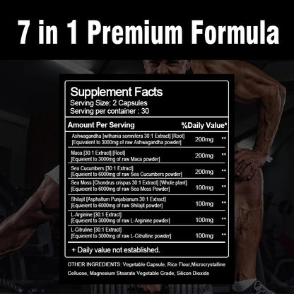 Powerful Herbal & Marine Blend Vitamin for Men Energy
