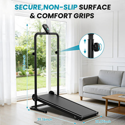 Akluer Non-Motorized Foldable Workout Treadmill