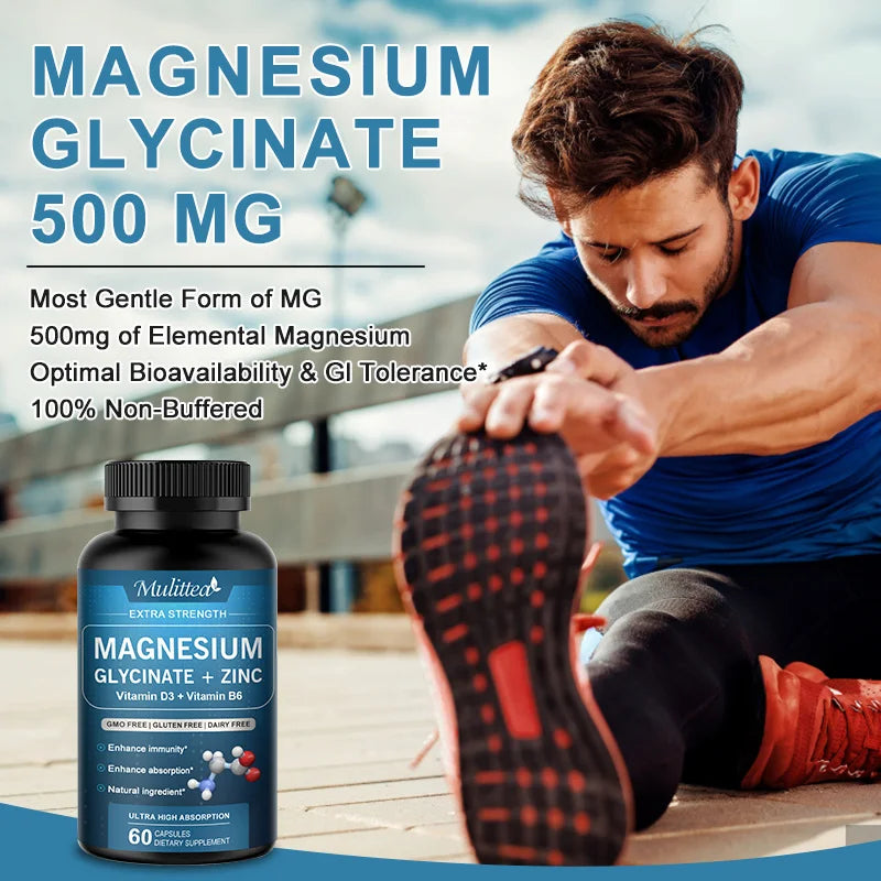 Mulittea 500mg Glycine Magnesium with Zinc