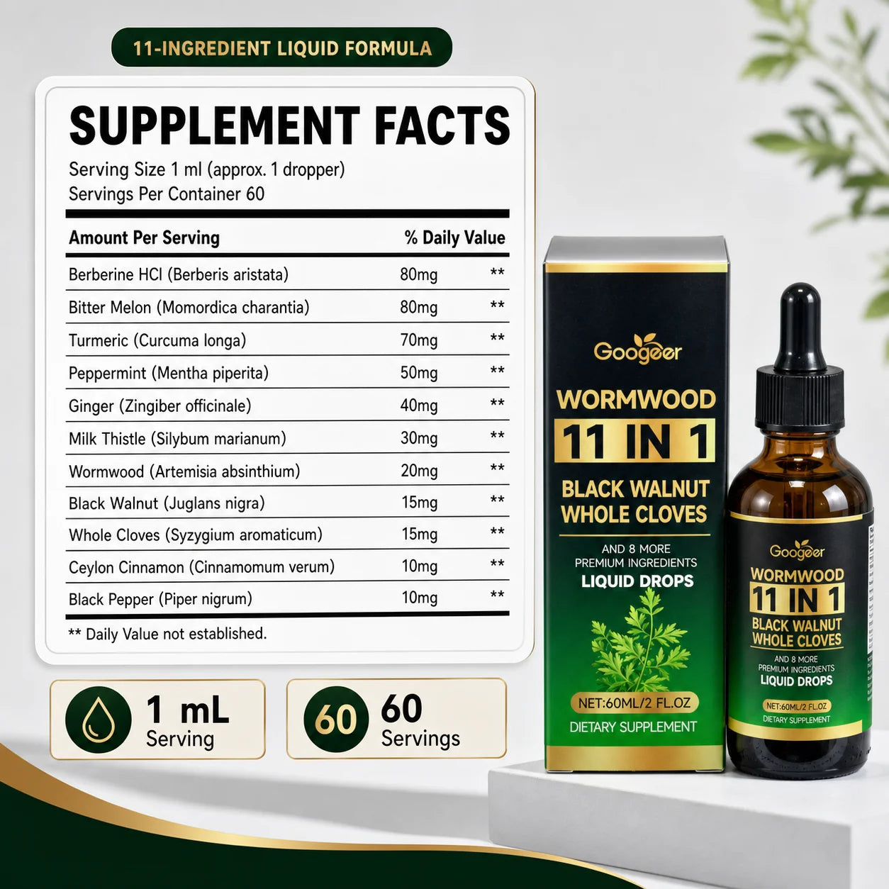 Wormwood 11 in 1 Liquid Drops