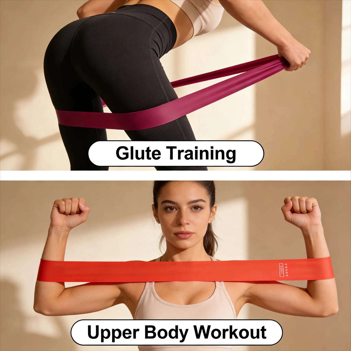 TPE Resistance Bands Set – 5 Levels Non-Slip Booty Exercise Bands