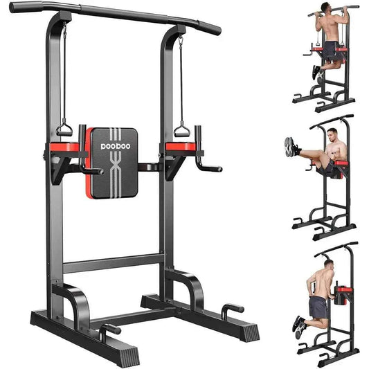 Multi-Functional Adjustable Home Gym Pull-Up Bar with Elastic Resistance Bands