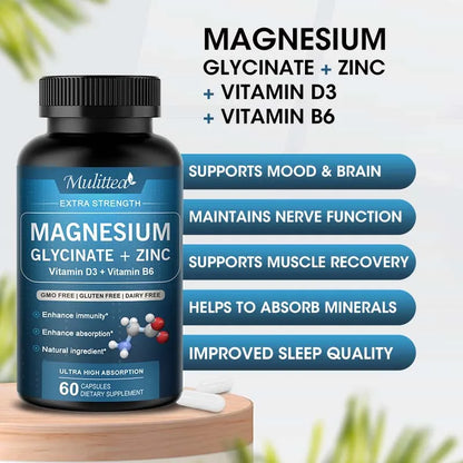 Magnesium capsule with Zinc,Vitamin D3 B6