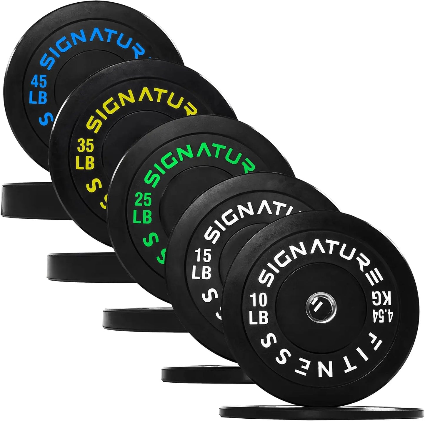 Cast Iron Bumper Plates, Green, Multiple Options