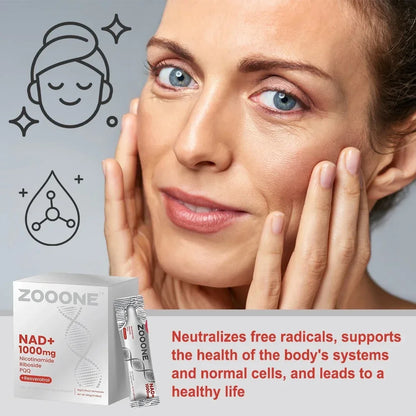 NAD+ Berry Flavored Drink Mix for Anti-Aging